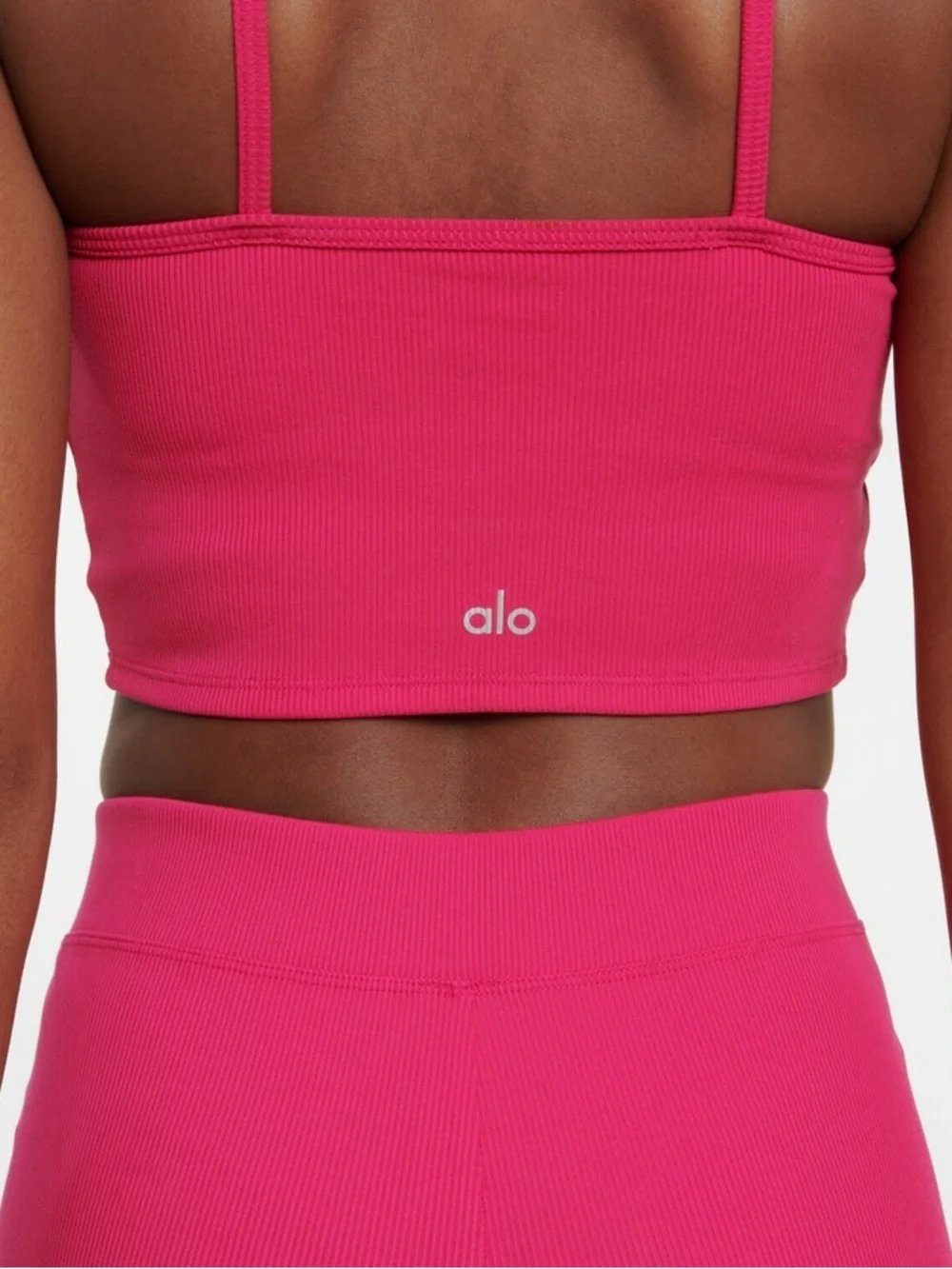 Alo Yoga Goddess Ribbed Knit Halter Top - Picture 2 of 7